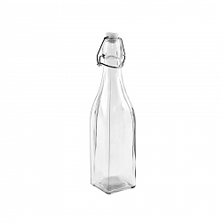 ORION Fľaša sklo CLIP uzáver 0,53 l hranatá